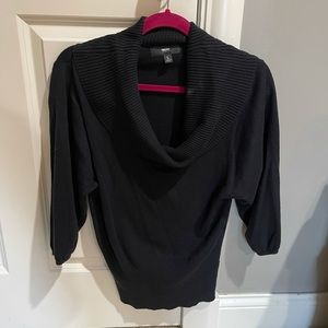 Black Cowl Neck Sweater